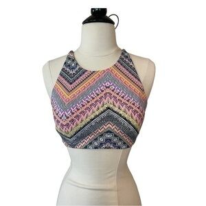Bikini Top aztec print tie back Medium